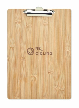 Logo trade promotional gifts picture of: A4 bamboo clipboard